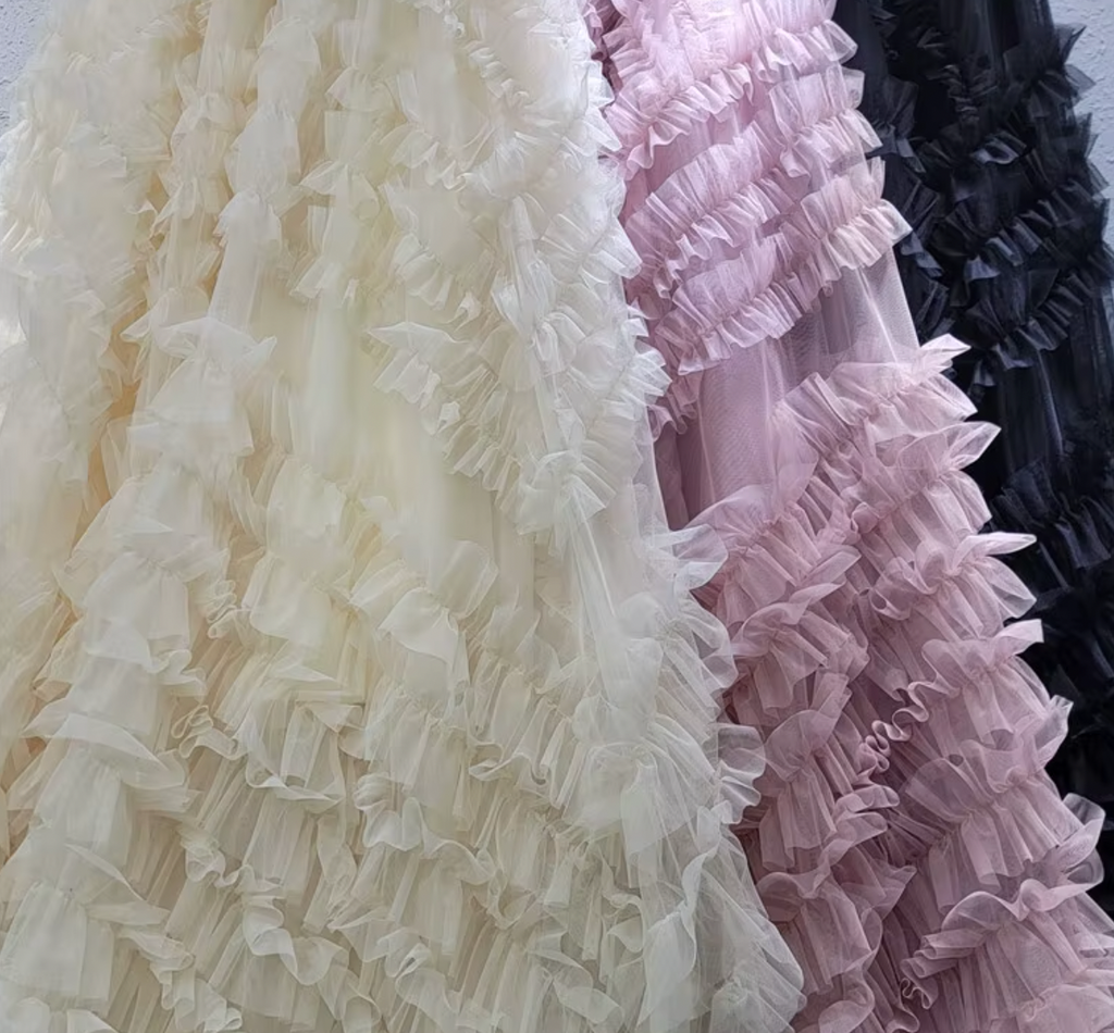 LORI RUFFLE MAXI SKIRT