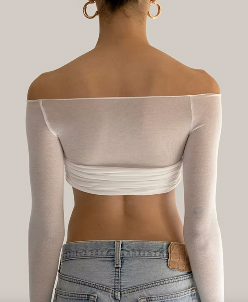 LARA CROPPED LONG SLEEVE TOP