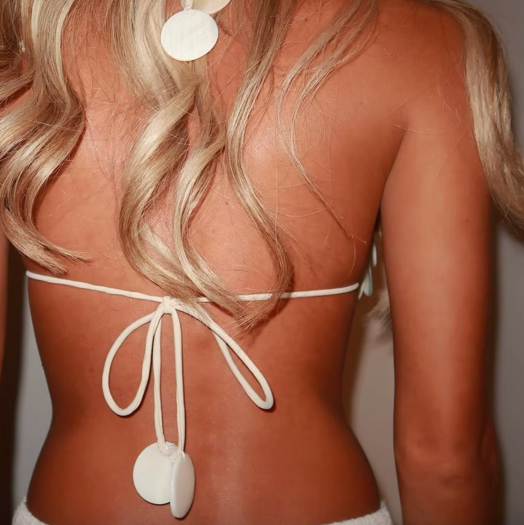 SANDY 3 PC SEASHELL BIKINI SET WITH SKIRT
