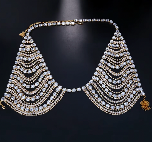 SABLE RHINESTONE BRA TOP