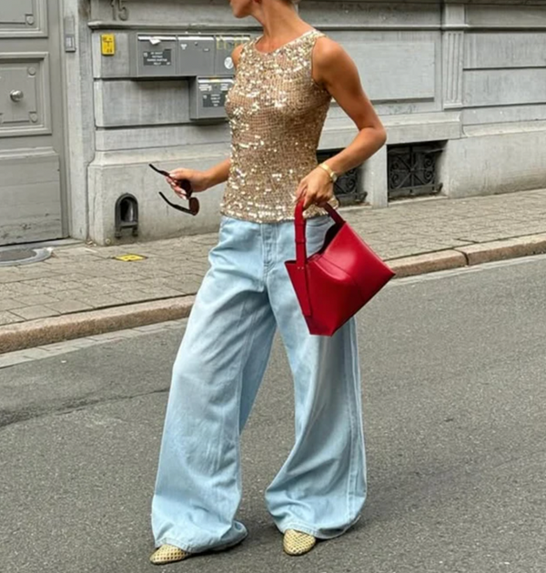 LOLA SEQUIN KNIT TOP