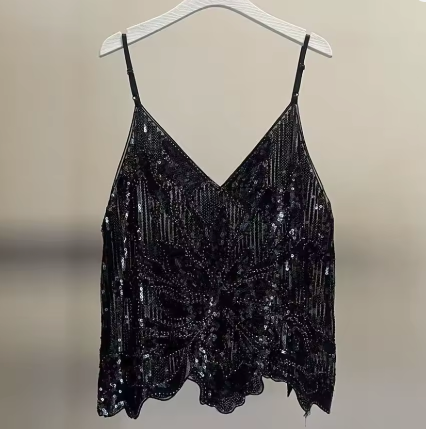 CARDI SEQUIN TANK TOP