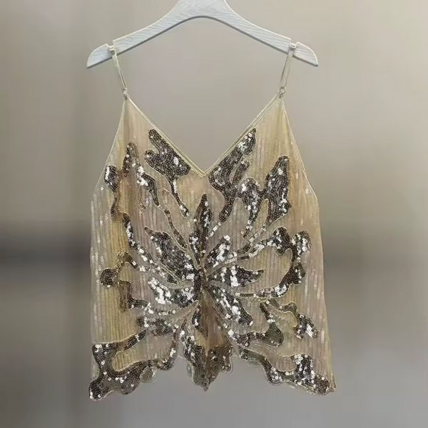 CARDI SEQUIN TANK TOP