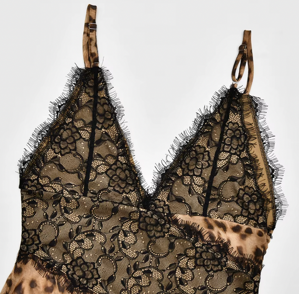 DEB LEOPARD LACE MAXI DRESS