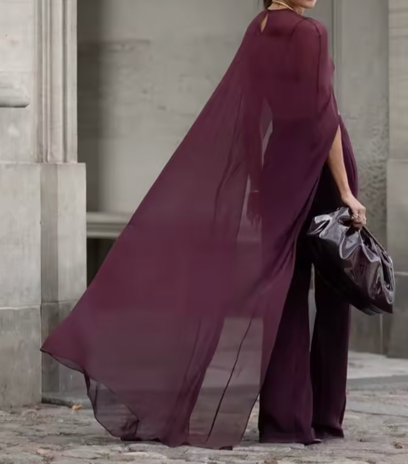 SERENITY CHIFFON CAPE TOP