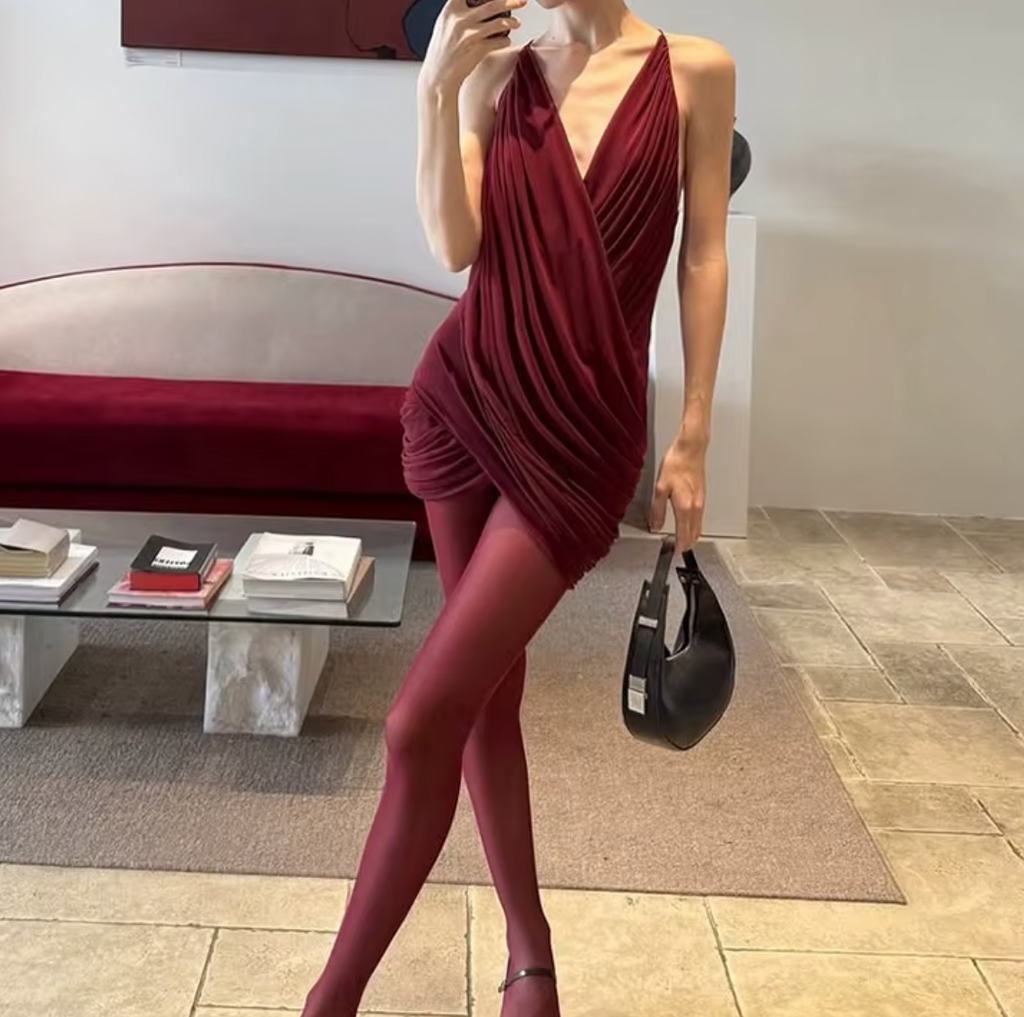 MALIBU DRAPED MINI DRESS