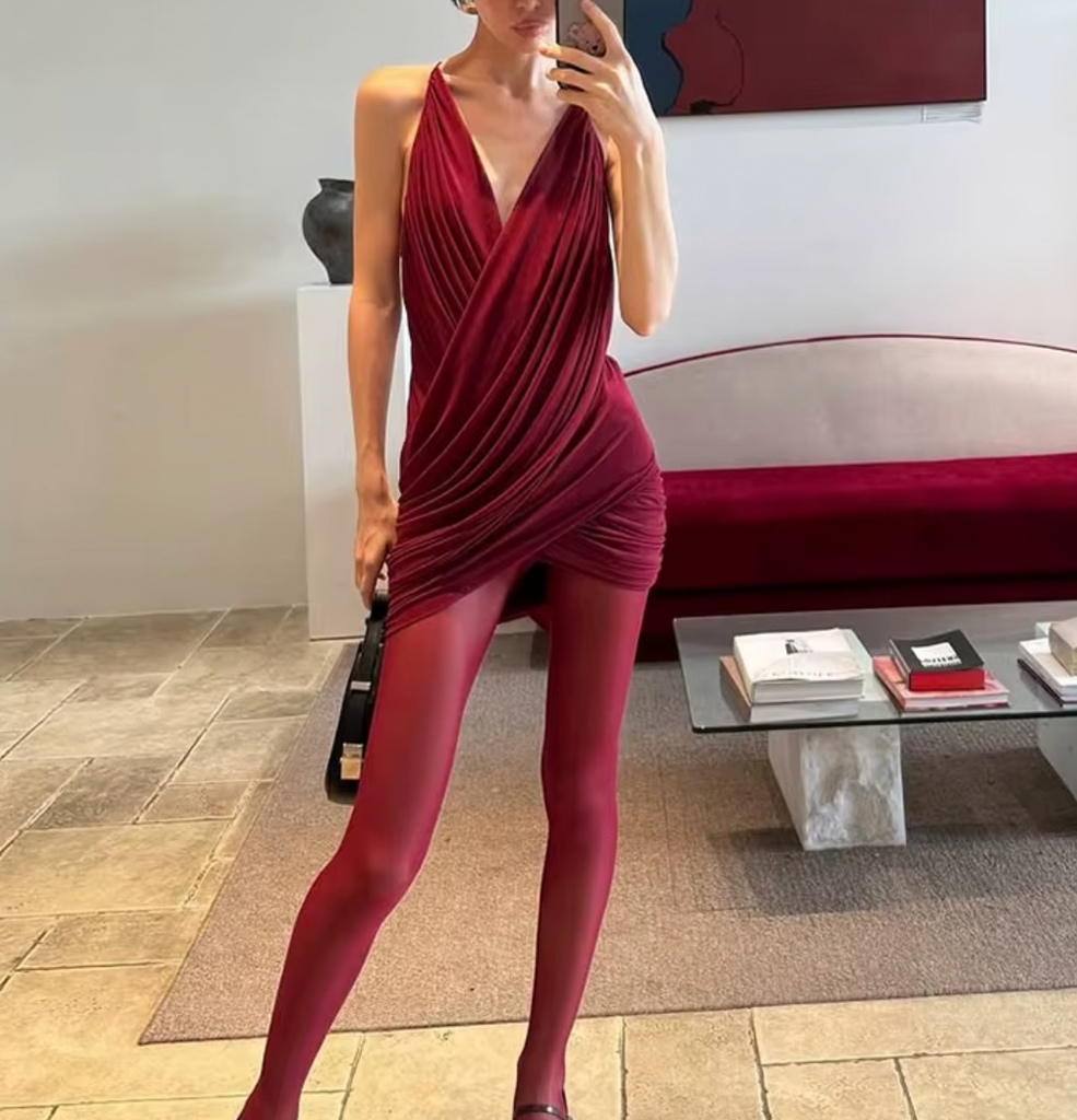 MALIBU DRAPED MINI DRESS