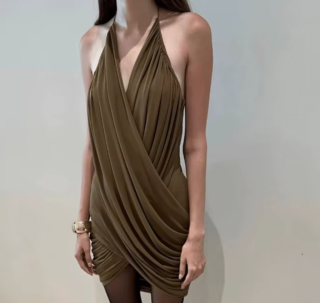 MALIBU DRAPED MINI DRESS