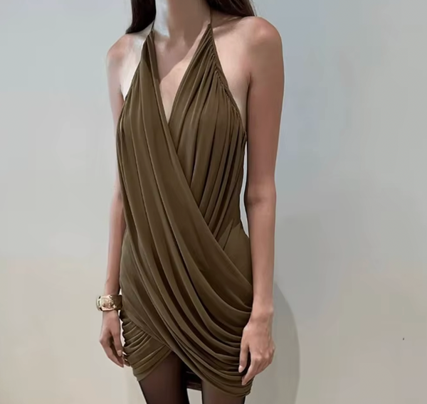 MALIBU DRAPED MINI DRESS