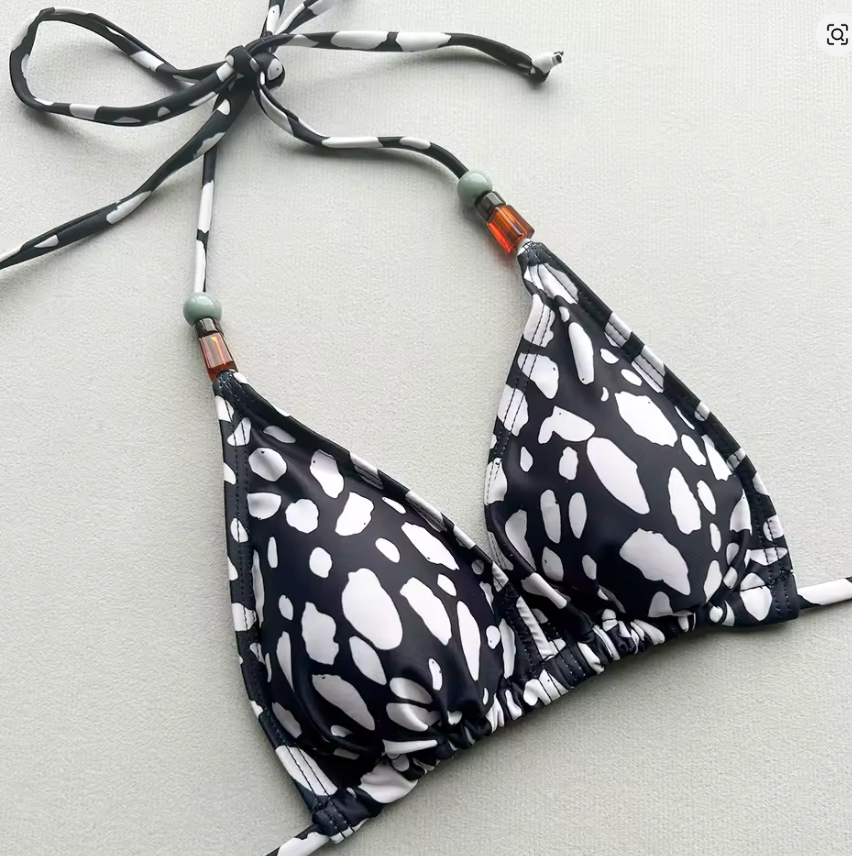 MILA ABSTRACT PRINT BIKINI SET
