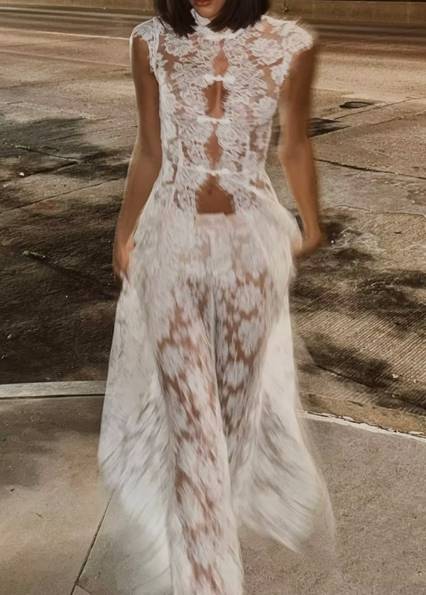 ÉLODIE LACE LONGLINE TOP