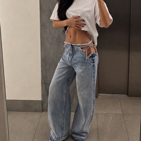 ELECTRA STAR STUDDED JEANS