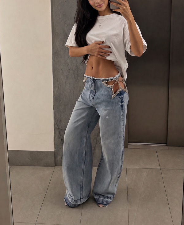 ELECTRA STAR STUDDED JEANS