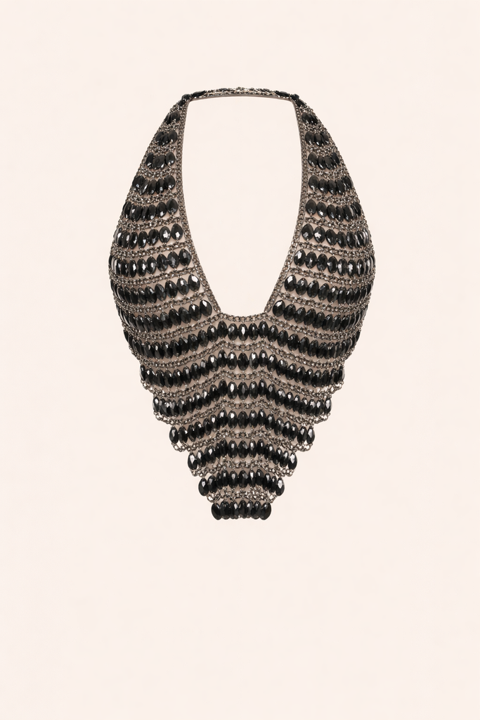 LUMINA CASCADE CRYSTAL BEADED TOP